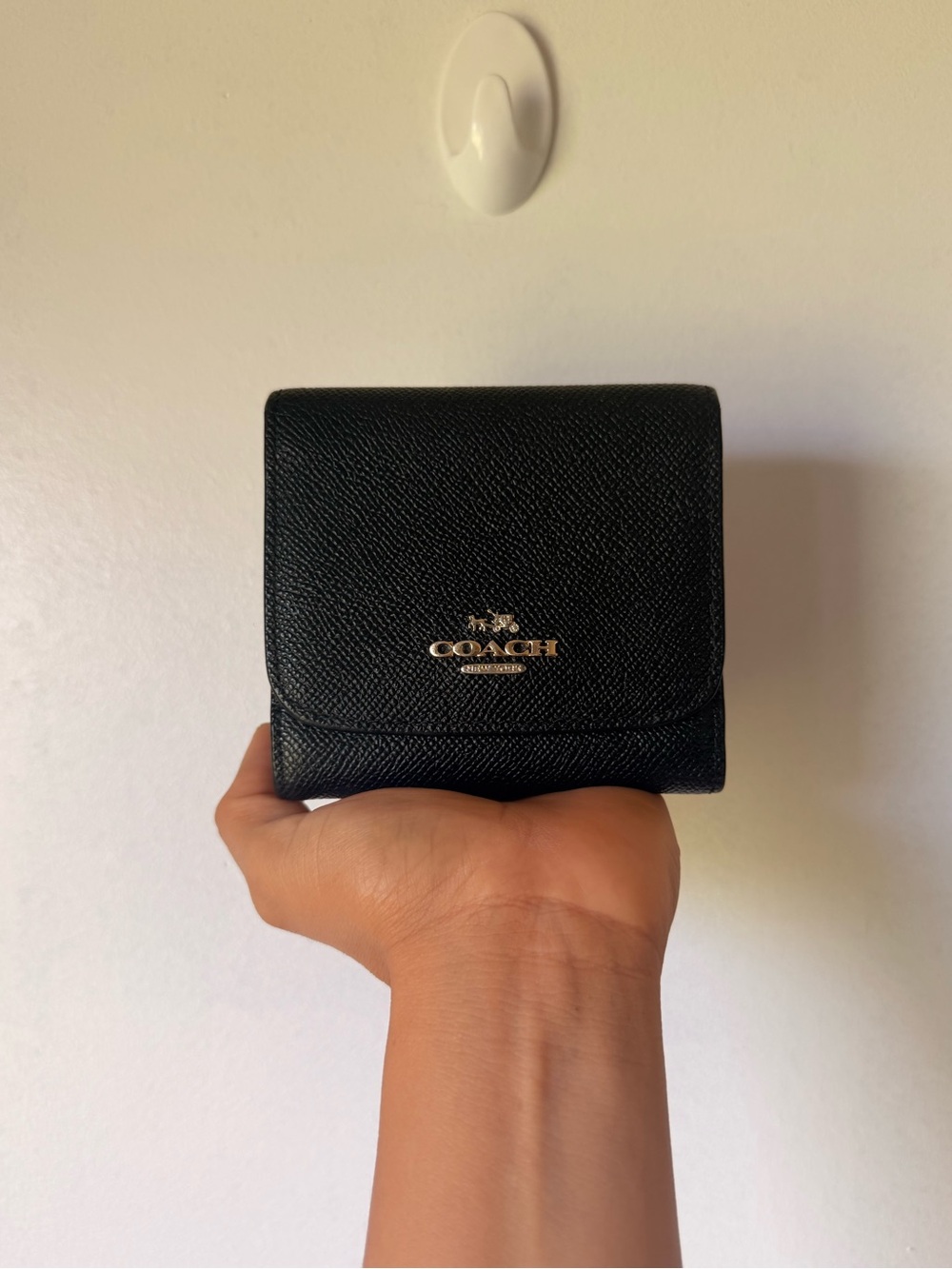 Coach black leather wallet